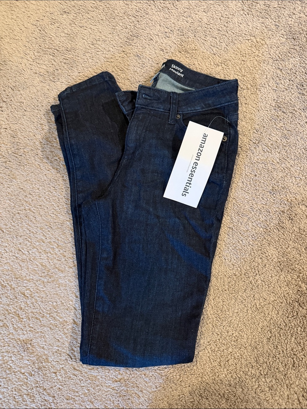 Amazon Essentials Women’s Dark Wash Skinny Jeans
